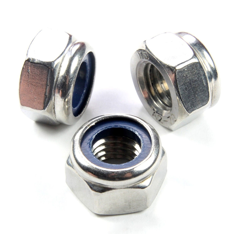 A2 stainless steel Nyloc nuts fit many types of bolts and screws