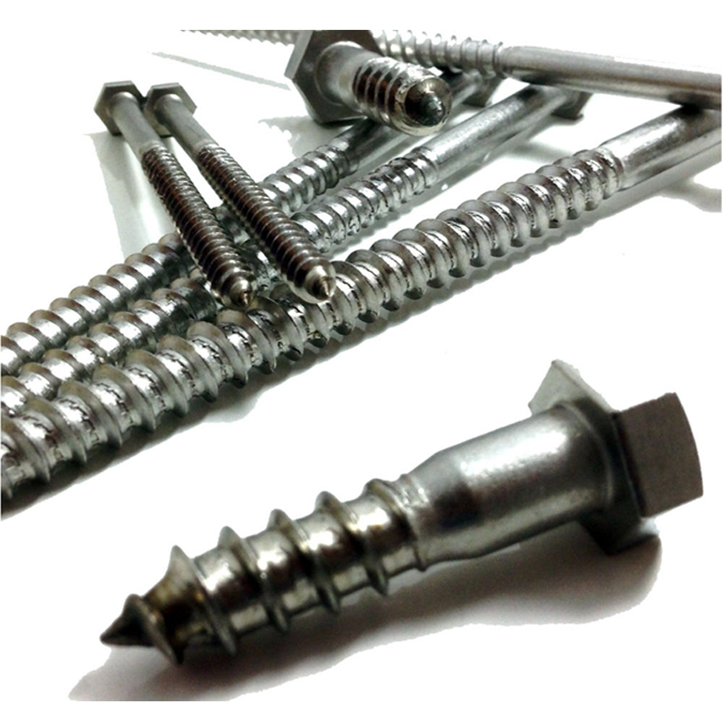 Stainless hex head wood screws M16 A