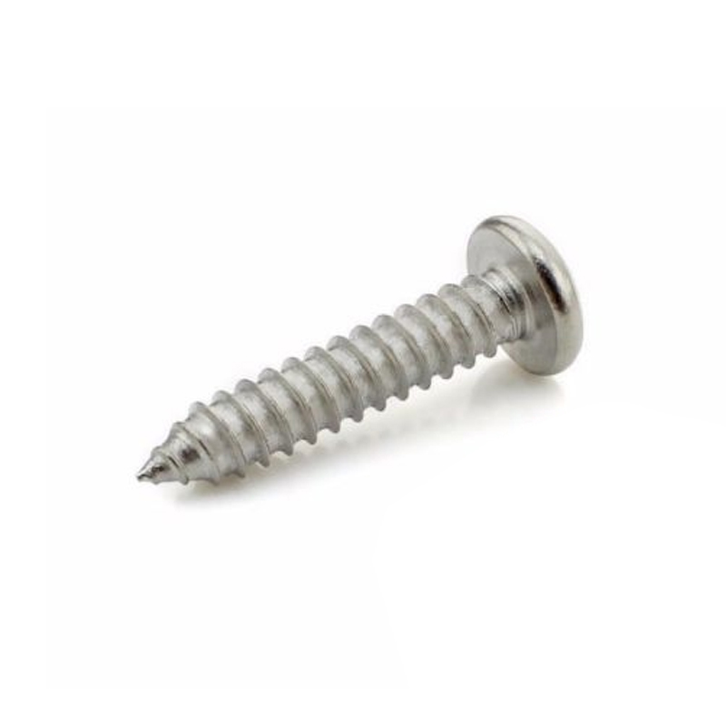 Self-cutting screw thread, round head with cross groove 304 stainless steel M2.2-M3